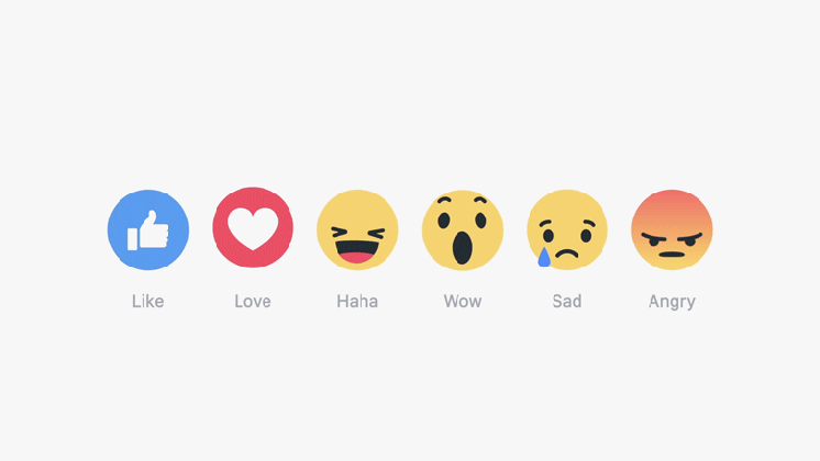 facebook adds love haha wow sad and angry to medium
