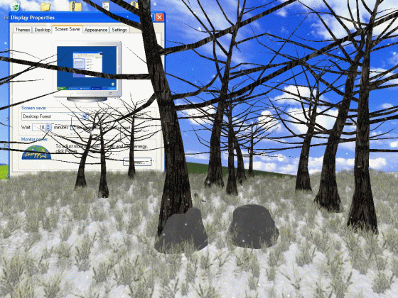 desktop forest screen saver medium