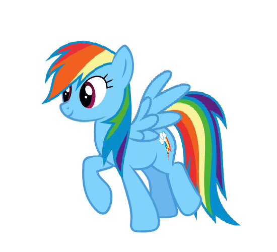 mlp rainbow dash trotting cycle gif google search pony cycles medium