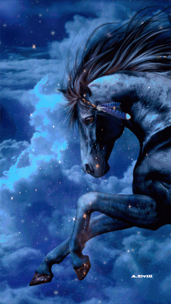 black fantasy horse gif iphone wallpaper background iphone medium