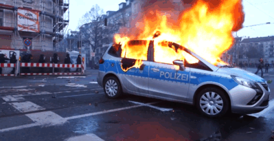 burning police car tumblr medium