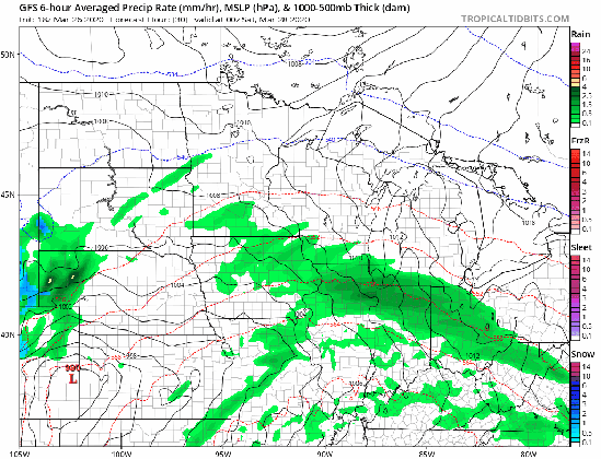 dry friday then a saturday soaker pushing 60 by monday medium