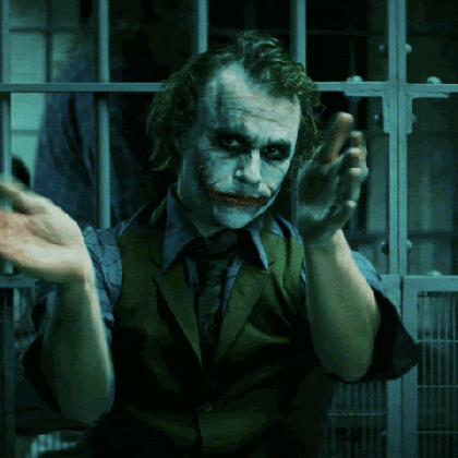 the joker weird clapping gif find share on giphy medium