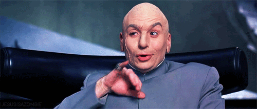 excited dr evil gif find share on giphy medium