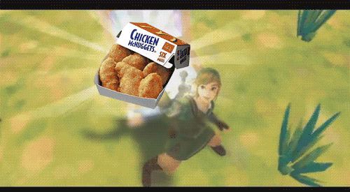 legend of zelda mcdonalds chicken nuggets made this in medium