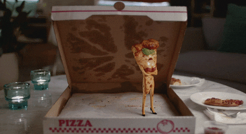 pizza orbit gif find share on giphy medium