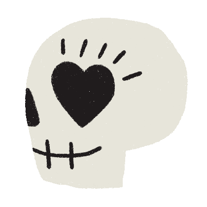 halloween skull sticker by think make share for ios medium