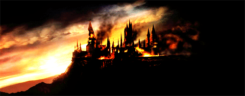 hogwarts burning tumblr medium