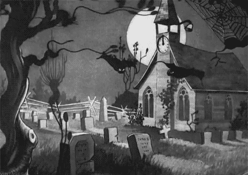 graveyard bats gifs gif halloween halloween pictures happy halloween medium