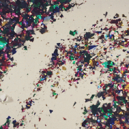 typography confetti gif by raymo ventura find share on giphy medium