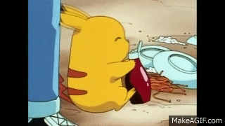 pokemon pikachu loves ketchup on make a gif medium
