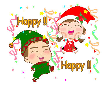 line creators stickers new year s day and christmas example with medium
