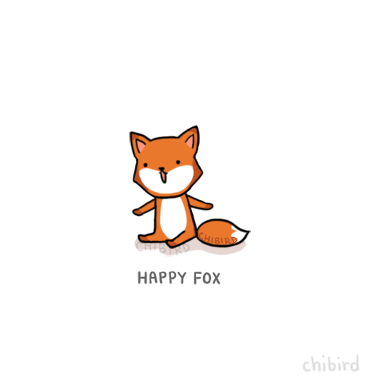 cute inspirational animation fox motivational chibird medium