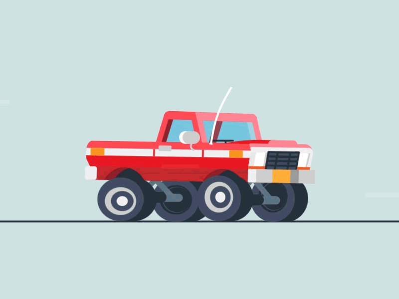 truck 3 animation 2d and illustrations medium