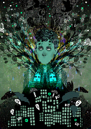 trippy illustration nature gif shared by painblade on gifer medium