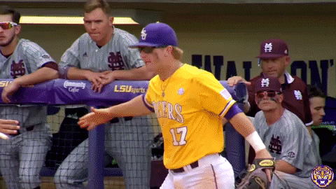 lsu baseball women in sports gif by lsu tigers find share on giphy medium