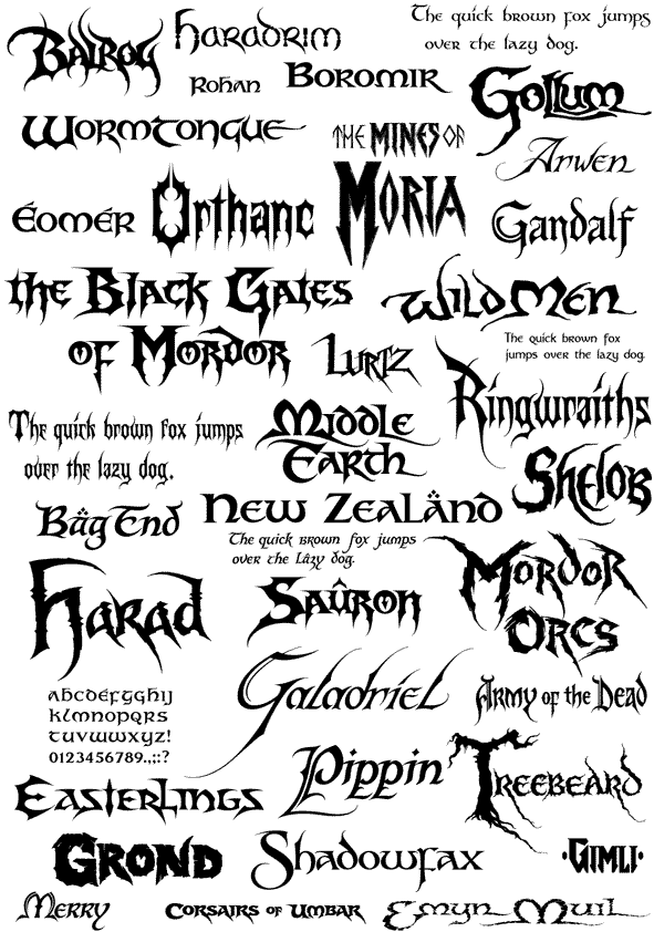 daniel reeve calligrapher for the hobbit and lord of the rings medium