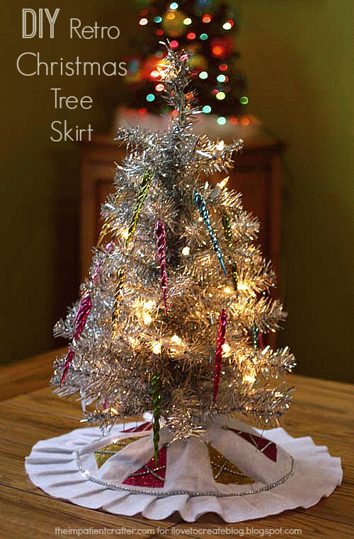 diy retro christmas tree skirt ilovetocreate medium