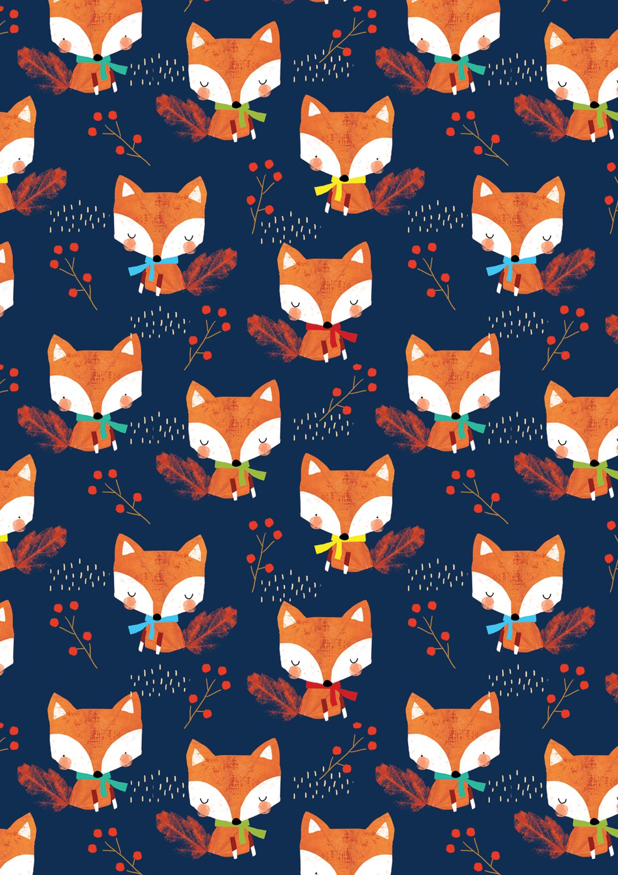 alex willmore alternative version of autumn fox pattern medium