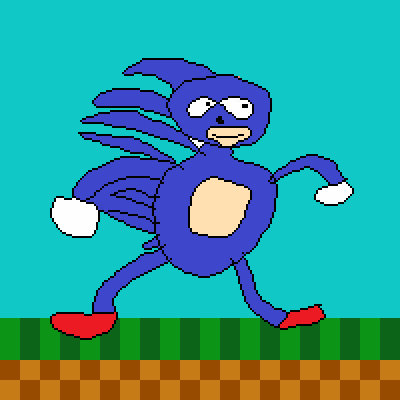 sanic goes fast by lexrodent on newgrounds medium