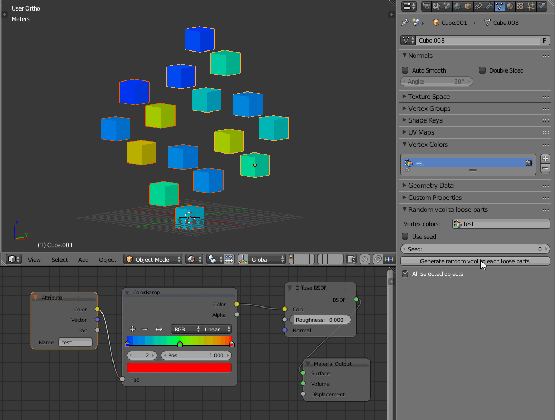 how to get random color variation on a single mesh eevee x and y gif medium