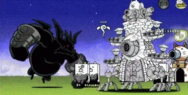 image jizo s moving castle attack animation gif battle cats wiki medium