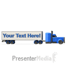 semi truck infographics a powerpoint template from presentermedia com medium