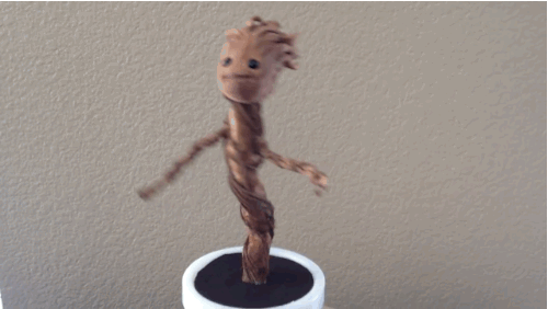 somebody handmade their very own dancing groot from guardians of medium