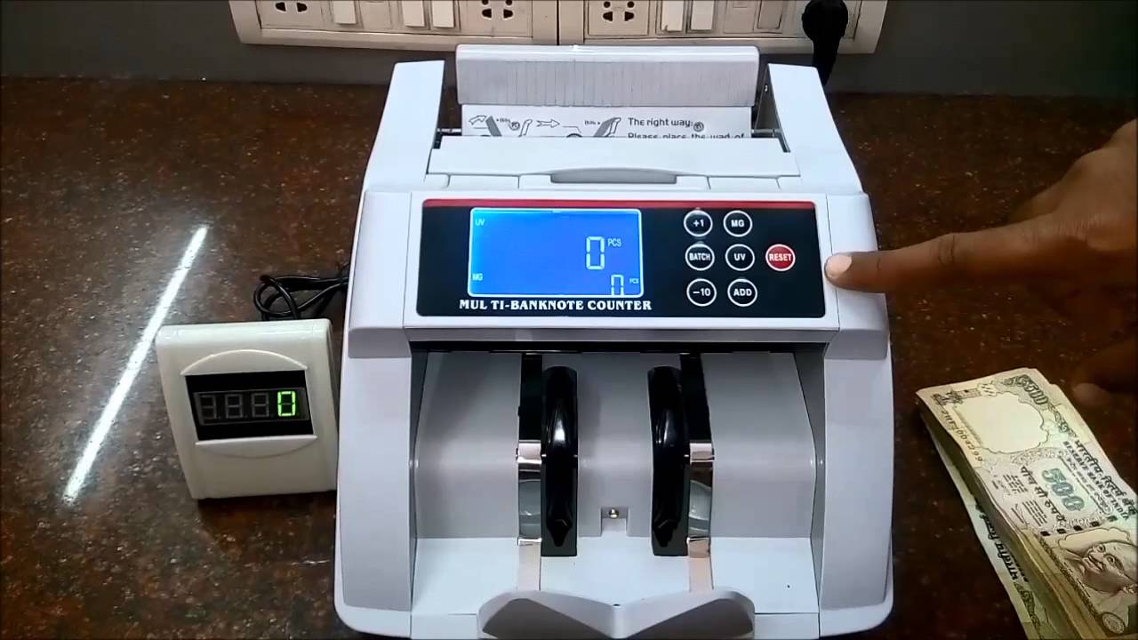 currency counter with fake note detection money cash note counting medium