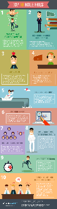 top 10 agile fails infographic infographic and management medium