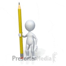 stick figure hold pencil home and lifestyle great clipart for medium