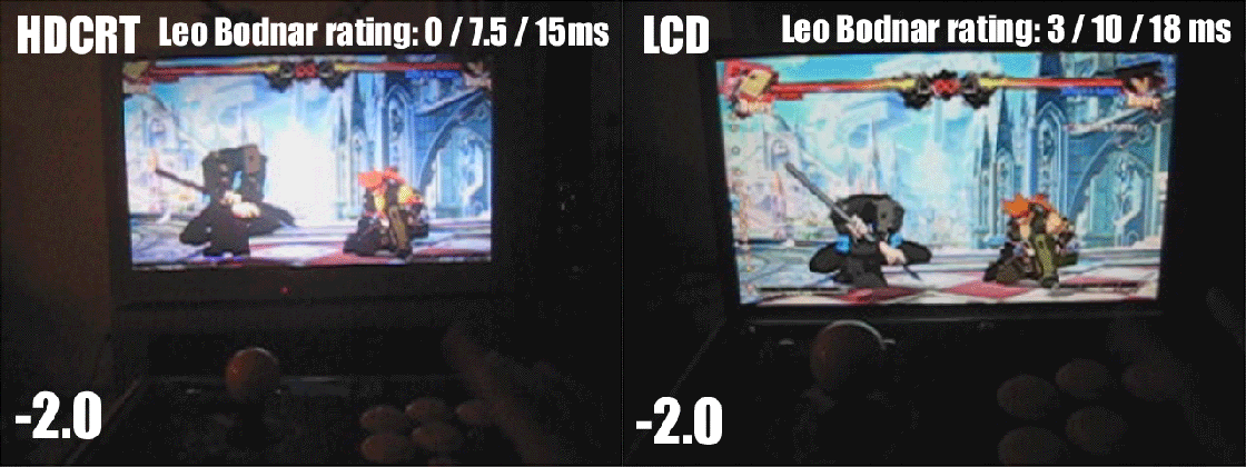 ggxrd input lag tests results pc ps4 ps3 guilty room medium