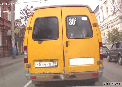 guy runs into a bus best funny gifs updated daily medium