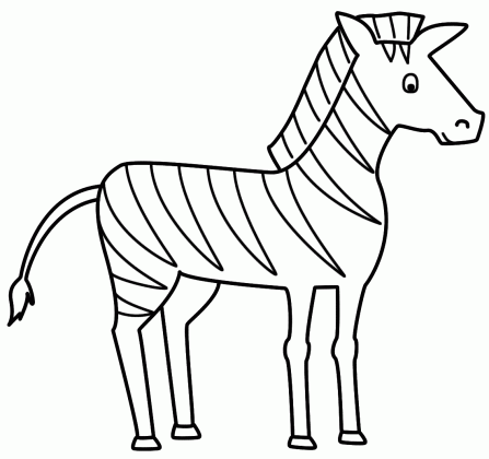 zebra drawing easy at getdrawings com free for personal use zebra medium
