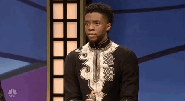 is this correct chadwick boseman gif by saturday night live find medium