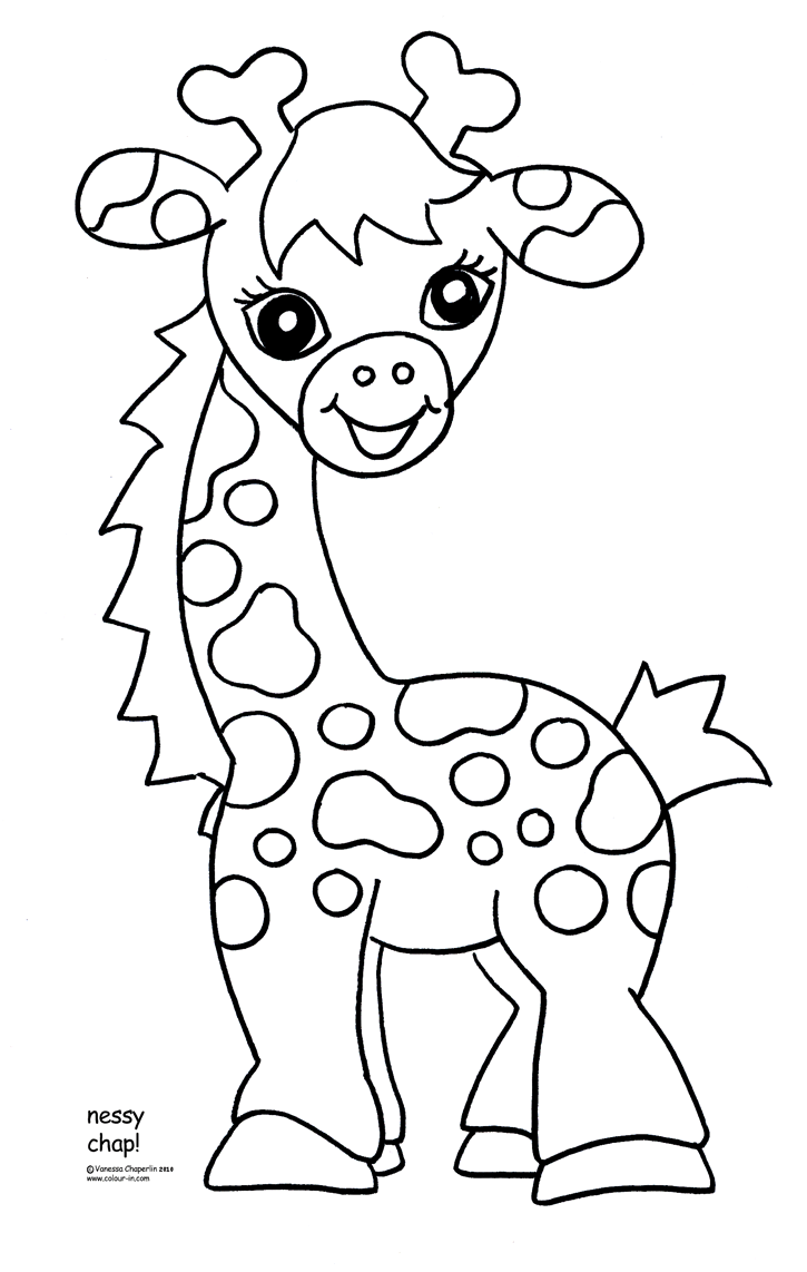 free printable giraffe coloring pages for kids giraffe baby medium