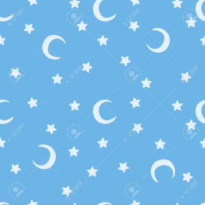 blue moon and stars sky print seamless pattern moons and stars medium