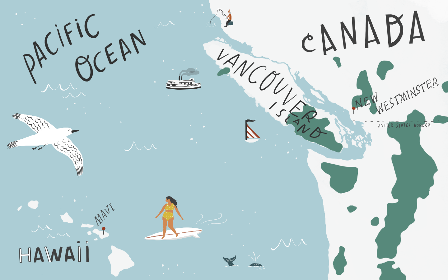 illustrated map animation gif children s ocean graphic design wallpaper medium
