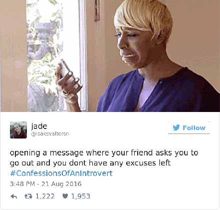 50 tweets about being an introvert for anyone who hates medium