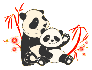 welcome panda gif animation medium