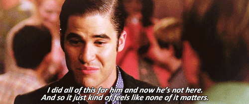 glee quote about feelings gifs love sad medium