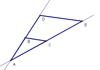 similar triangles with a shared angle the upside down case medium