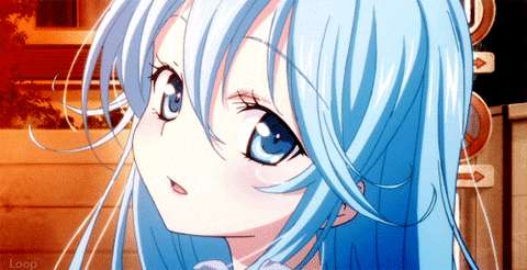 anime girl smile gif find share on giphy medium