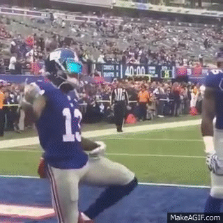 odell beckham busts out some pre game dance moves on make a gif medium