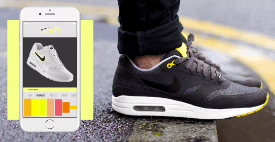 in the future you could control your shoes color with your phone medium