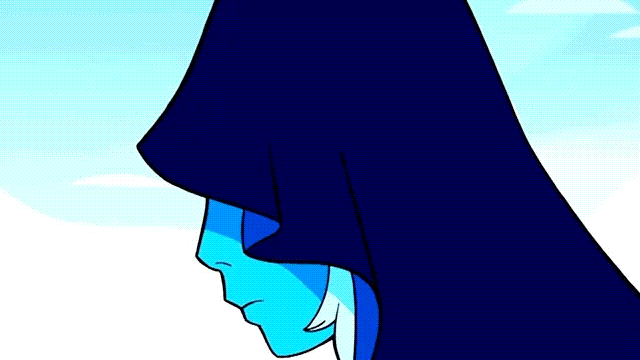 image blue diamond face reveal gif steven universe medium