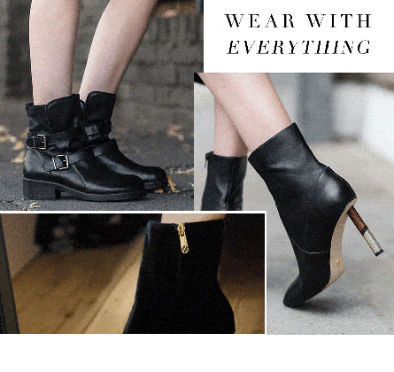 3 ways to style the black ankle boot kurt geiger medium
