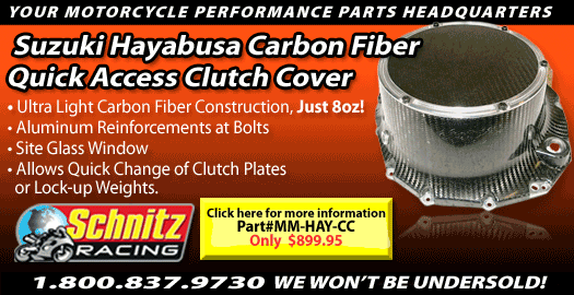 schnitz racing suzuki hayabusa carbon fiber clutch cover medium