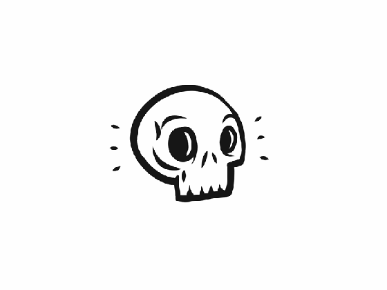 skull gif by kendall plant dribbble medium