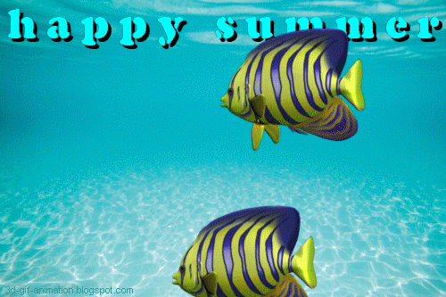 animated free gif happy summer fish swim in the mediterranean medium